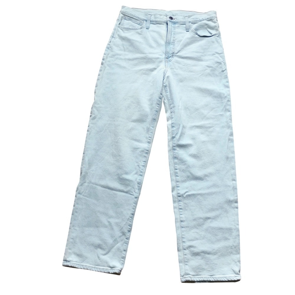 NWOT Madewell Danby Light Wash Wide Leg High Rise Denim Pants‎ size 30 NWOT
